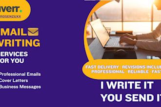 write professional emails, cover letters, business messages