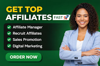 find influencers and affiliates to promote your product