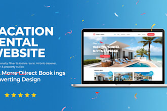 design vacation rental website with direct booking and airbnb