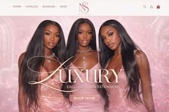 beauty hair extension website beauty website hair extension shopify store