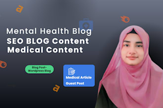 do expert medical writing for your medical article or seo blog content
