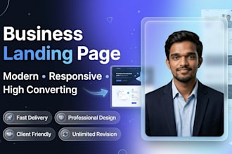 design a high converting modern business landing page