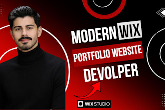 design a wix portfolio website fast and affordably