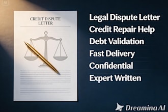 write a credit report dispute and debt validation letter