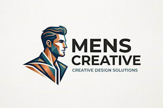 design a bold and modern man logo for your brand