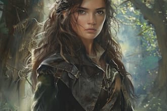 fantasy character art and unique fantasy character