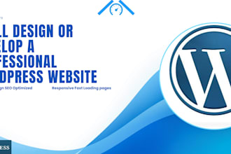 develop or design wordpress website