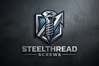 design a strong and professional screw brand logo