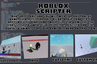 script your roblox game for you