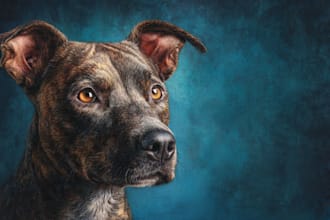 do a custom pet portrait, dog portrait, cat portrait