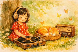 draw watercolor children storybook illustration children storybook illustration