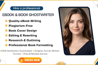 ghostwrite as your fiction ghostwriter, science and action comics fiction ebook