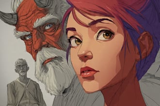 draw an illustration of any character in procreate