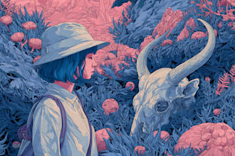 make trippy, psychedelic, surreal, illustrations designs