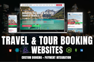 build a professional travel agency website with tour booking