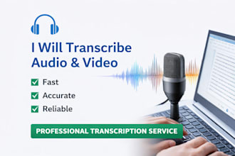 transcribe your audio or video into accurate text