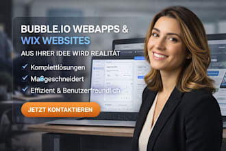 build wix website bubble io webapp wix database business wix ecommerc bubble app