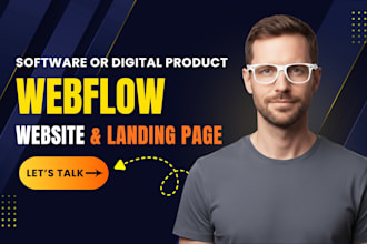 saas business webflow website design webflow website for digital product