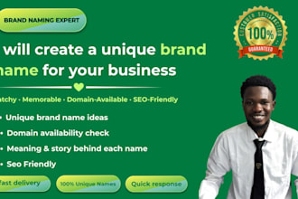 create a unique catchy brand name with domain check for your business or startup