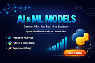 build ai ml models ,predictive analytics, python,  automation