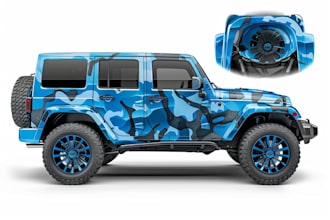 design professional car wrap, van wrap any vehicle wrap