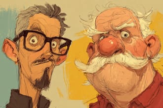 draw nice cartoons and caricatures