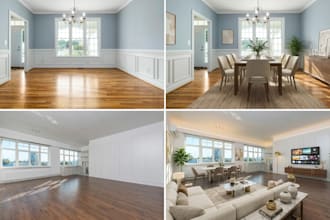 do virtual staging and virtual renovation for empty rooms