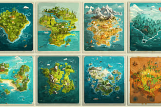 design a vector map illustration