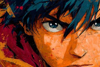 draw a professional anime character illustration