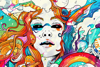 create doodle illustration for any project