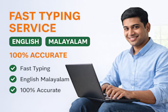 provide expert english and malayalam data entry in excel