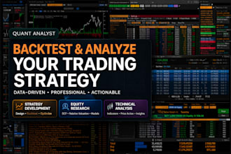 backtest trading strategies and provide data driven analysis