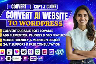 convert ai website to wordpress copy clone lovable bolt ai framer to wordpress