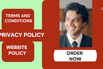 write your website legal terms and privacy policy as your lawyer