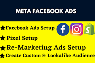 setup facebook ads, meta ads campaign conversion with fb pixel advertising