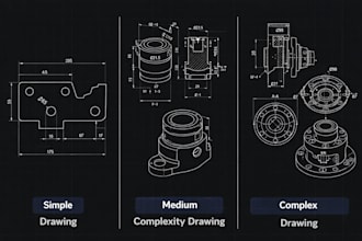 create autocad 2d drawings from PDF, sketch or image