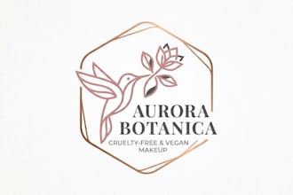design a beautiful and stylish makeup brand logo