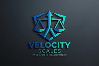design a modern and professional weighing machine brand logo