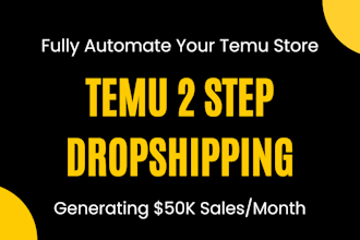 setup temu seller account, temu product listing and manage temu dropshipping