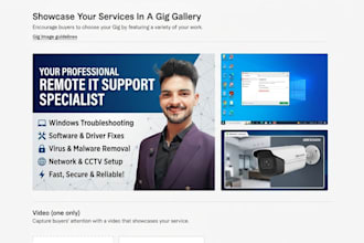 be your remote IT support specialist for windows and cctv