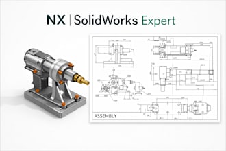 3d cad design in solidworks and siemens nx