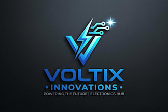 do powerful and innovative electronic shop logo
