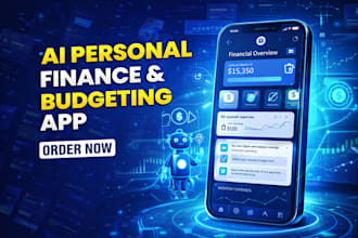 develop ai personal finance app fintech app budgeting app expense tracker