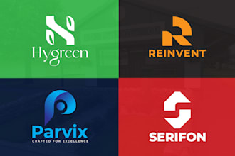 create unique abstract logo design minimalist style