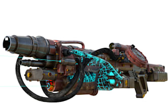create realistic aaa 3d game props with textures