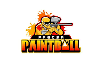 make feel new logo for a paintball park signage advertising