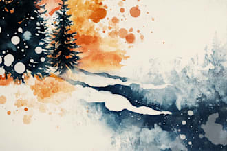 design a watercolor illustration