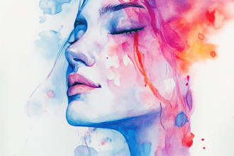 design a watercolor illustration