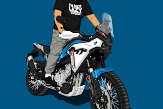 draw detailed vector illustration in adobe illustrator