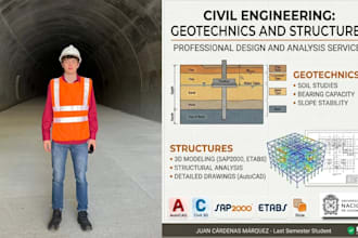 do professional structural analysis and design using programs and soil analysis
